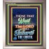 WAIT UPON THE LORD   Bible Verses Frame for Home   (GWVICTOR7425)   "14x16"