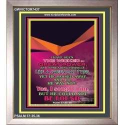 THE WICKED    Frame Bible Verse Online   (GWVICTOR7437)   