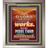 YOUR WONDERFUL WORKS   Scriptural Wall Art   (GWVICTOR7458)   "14x16"