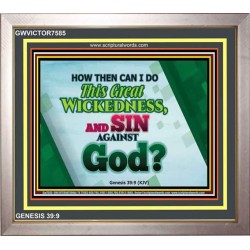 SIN   Bible Verse Frame for Home   (GWVICTOR7585)   