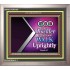 WALK UPRIGHTLY   Framed Bible Verse Online   (GWVICTOR7597)   "16x14"