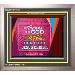 VICTORY IN CHRIST   Bible Verse Frame Online   (GWVICTOR7601)   