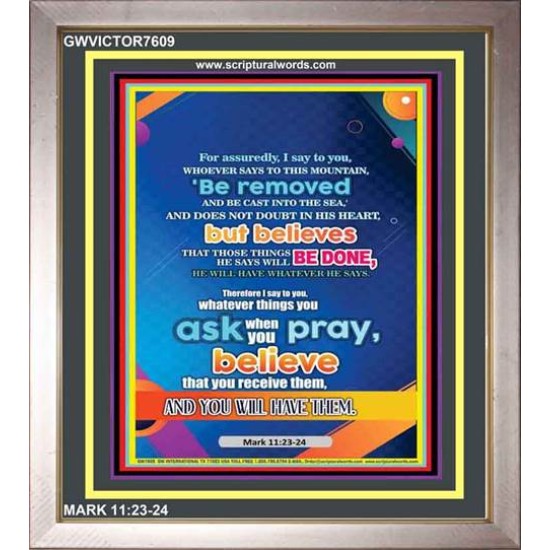 ASK WHEN YOU PRAY   Christian Artwork   (GWVICTOR7609)   
