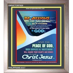 BE ANXIOUS FOR NOTHING   Bible Verse Art Prints   (GWVICTOR7620)   