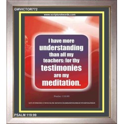 UNDERSTANDING   Contemporary Christian Poster   (GWVICTOR772)   "14x16"