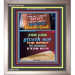 WORDS OF GOD   Bible Verse Picture Frame Gift   (GWVICTOR7724)   "14x16"