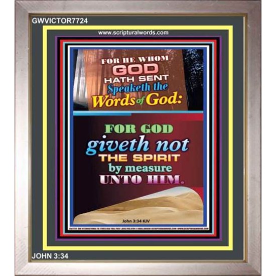 WORDS OF GOD   Bible Verse Picture Frame Gift   (GWVICTOR7724)   