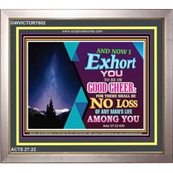 BE OF GOOD CHEER   Frame Scriptures Dcor   (GWVICTOR7802)   