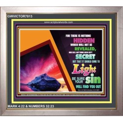 ALL SHALL BE REVEALED   Frame Scripture    (GWVICTOR7813)   
