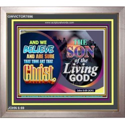 SON OF THE LIVING GOD   Acrylic Glass framed scripture art   (GWVICTOR7896)   