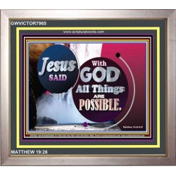 ALL THINGS ARE POSSIBLE   Decoration Wall Art   (GWVICTOR7965)   