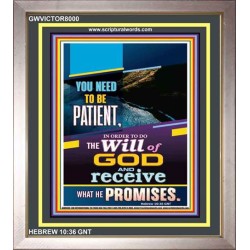 THE WILL OF GOD   Inspirational Wall Art Wooden Frame   (GWVICTOR8000)   