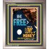 BE FREE   Christian Frame Wall Art   (GWVICTOR8012)   "14x16"