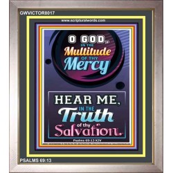 TRUTH OF THY SALVATION   Framed Bible Verses   (GWVICTOR8017)   "14x16"