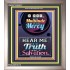 TRUTH OF THY SALVATION   Framed Bible Verses   (GWVICTOR8017)   "14x16"