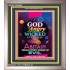 ANGRY WITH THE WICKED   Scripture Wooden Framed Signs   (GWVICTOR8081)   "14x16"