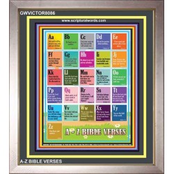 A-Z BIBLE VERSES   Christian Quotes Framed   (GWVICTOR8086)   