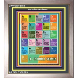 A-Z BIBLE VERSES   Christian Quote Framed   (GWVICTOR8088)   