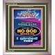 THERE IS NO GOD BESIDE ME   Biblical Art Acrylic Glass Frame    (GWVICTOR8165)   