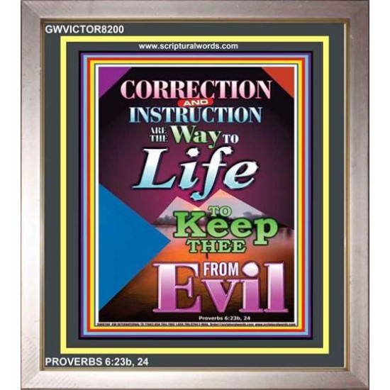 THE WAY TO LIFE   Scripture Art Acrylic Glass Frame   (GWVICTOR8200)   