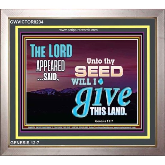 THY SEED   Encouraging Bible Verses Framed   (GWVICTOR8234)   