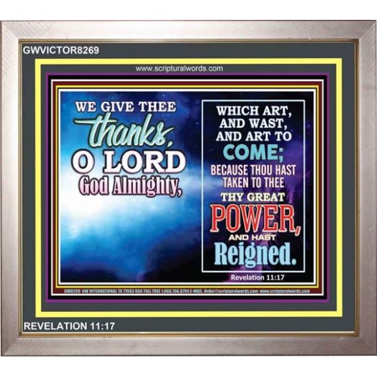 WE GIVE THANKS TO THEE   Scriptural Prints   (GWVICTOR8269)   