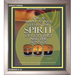 BE LED BY THE SPIRIT OF GOD   Framed Religious Wall Art    (GWVICTOR828)   