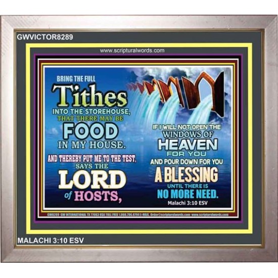 TITHES   Framed Hallway Wall Decoration   (GWVICTOR8289)   