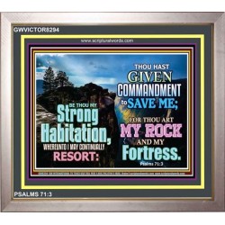 THOU ART MY ROCK   Christian Framed Wall Art   (GWVICTOR8294)   