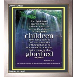 WE ARE THE CHILDREN OF GOD   Scriptural Portrait Acrylic Glass Frame   (GWVICTOR830)   "14x16"