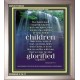 WE ARE THE CHILDREN OF GOD   Scriptural Portrait Acrylic Glass Frame   (GWVICTOR830)   