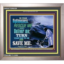 SAVE ME   Large Framed Scripture Wall Art   (GWVICTOR8329)   