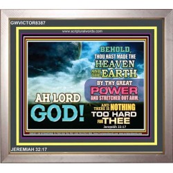 THY GREAT POWER   Christian Quotes Framed   (GWVICTOR8387)   