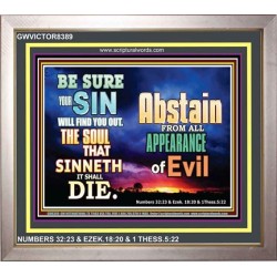 ABSTAIN FROM EVIL   Affordable Wall Art   (GWVICTOR8389)   
