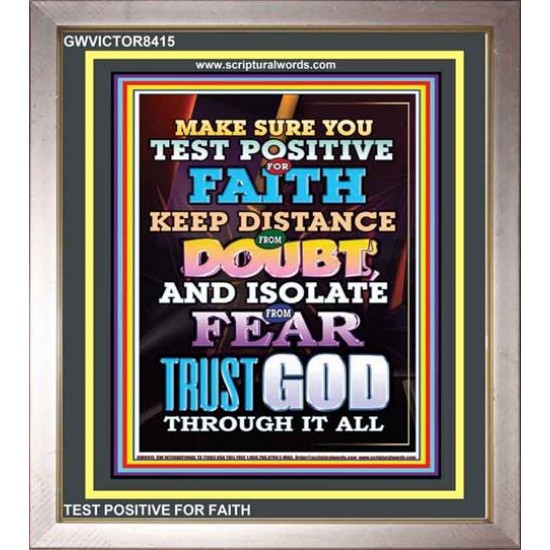 TRUST GOD AT ALL TIMES   Biblical Paintings Acrylic Glass Frame   (GWVICTOR8415)   