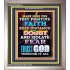 TRUST GOD AT ALL TIMES   Biblical Paintings Acrylic Glass Frame   (GWVICTOR8415)   "14x16"