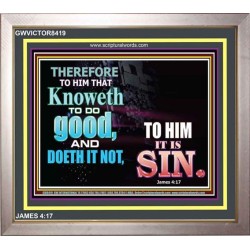 SIN   Custom Frame Inspiration Bible Verse   (GWVICTOR8419)   