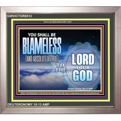 BE BLAMELESS   Christian Framed Art   (GWVICTOR8512)   