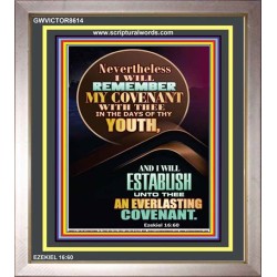 AN EVERLASTING COVENANT   Bible Verse Acrylic Glass Frame   (GWVICTOR8614)   