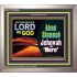 ADONAI SHAMMAH - JEHOVAH IS HERE   Frame Bible Verse   (GWVICTOR8654L)   "16x14"