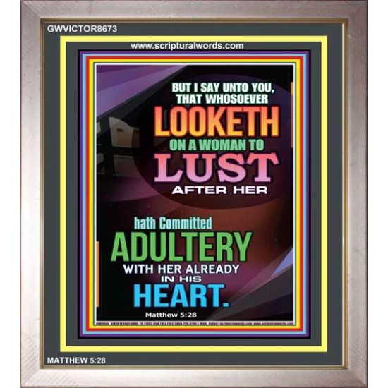 ADULTERY   Framed Bible Verse   (GWVICTOR8673)   