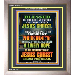 ABUNDANT MERCY   Scripture Wood Frame Signs   (GWVICTOR8731)   "14x16"