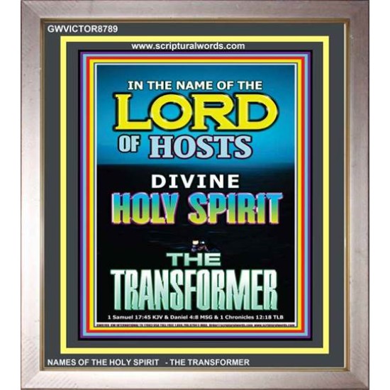 THE TRANSFORMER   Bible Verse Acrylic Glass Frame   (GWVICTOR8789)   