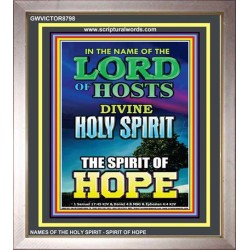 THE SPIRIT OF HOPE   Bible Verses Wall Art Acrylic Glass Frame   (GWVICTOR8798)   
