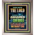 YE SHALL NOT BE ASHAMED   Framed Guest Room Wall Decoration   (GWVICTOR8826)   "14x16"