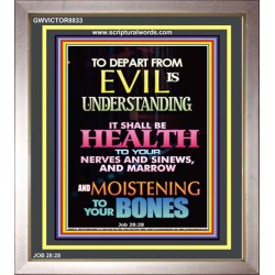 WISDOM IS HEALTH   Inspirational Wall Art Frame   (GWVICTOR8833)   "14x16"