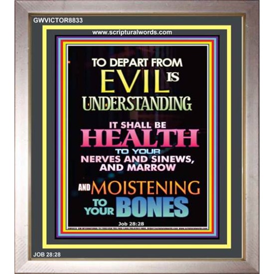 WISDOM IS HEALTH   Inspirational Wall Art Frame   (GWVICTOR8833)   