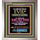 WISDOM IS HEALTH   Inspirational Wall Art Frame   (GWVICTOR8833)   