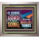 SING UNTO THE LORD   Bible Verses Wall Art Acrylic Glass Frame   (GWVICTOR8893)   