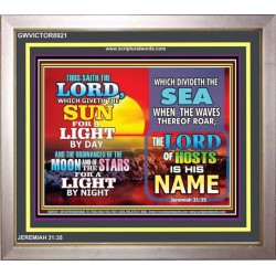 THUS SAID THE LORD   Framed Guest Room Wall Decoration   (GWVICTOR8921)   